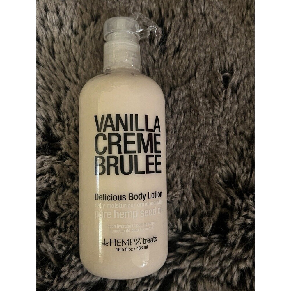 Hempz Treats Vanilla Creme Brulee Body Lotion 16.5 oz New